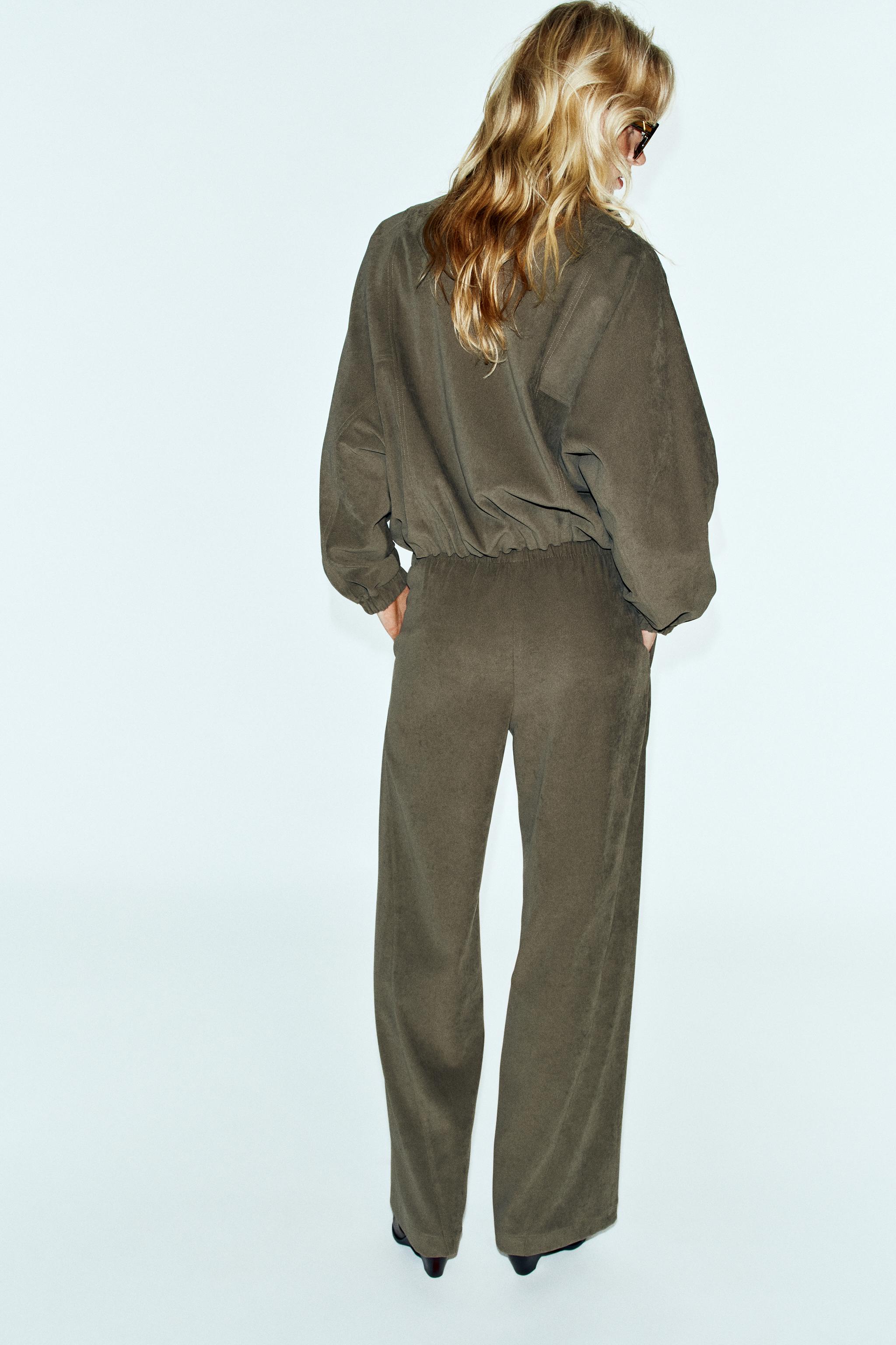 PANTALON LARGE TAILLE ÉLASTIQUE
