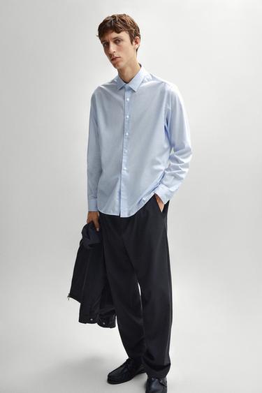 Zara Striped regular fit shirt - striped