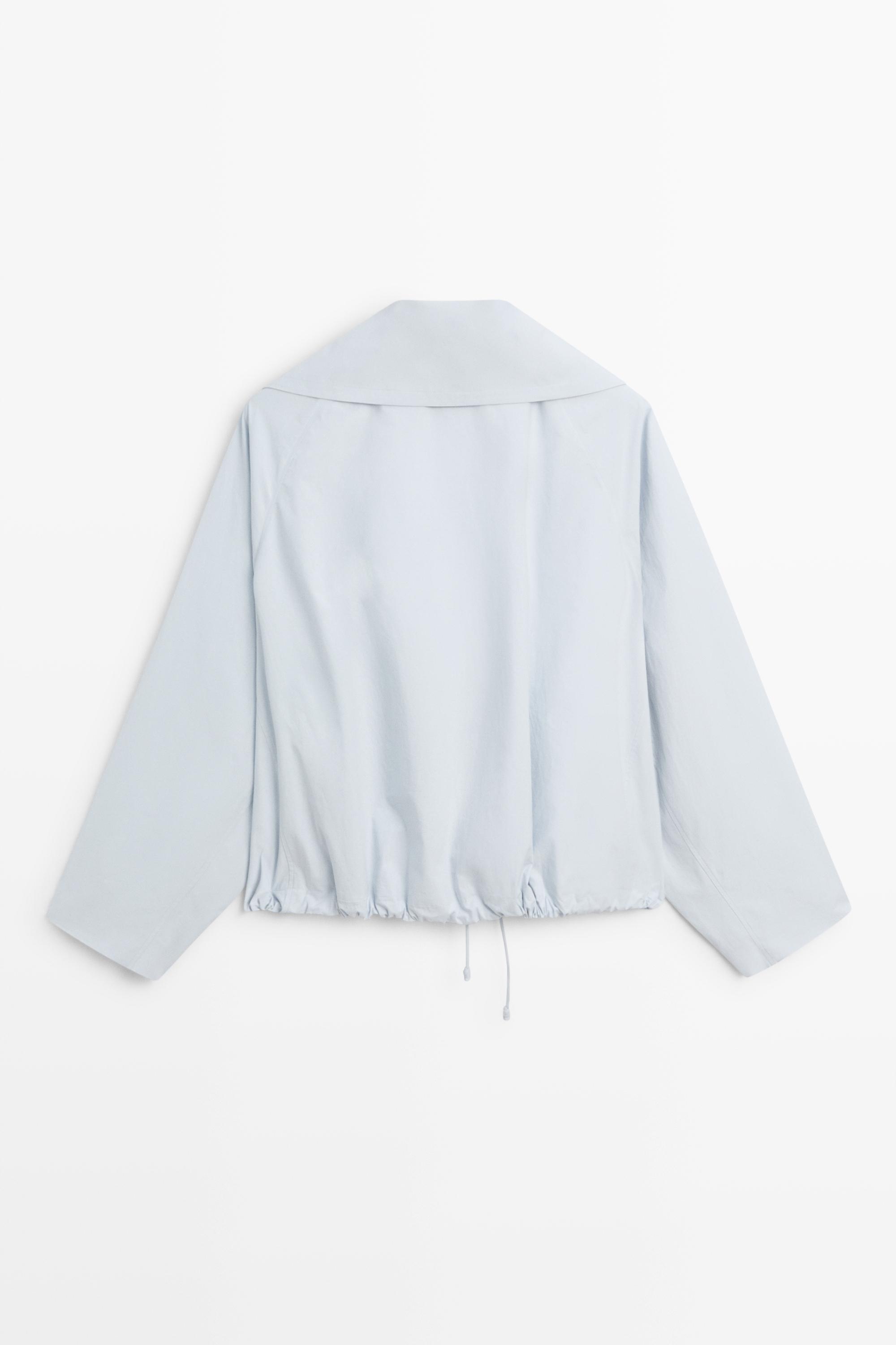 Cropped button jacket
