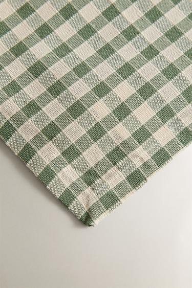 NAPPE CARREAUX ET SURPIQÛRE - Vert de Zara - Image 2