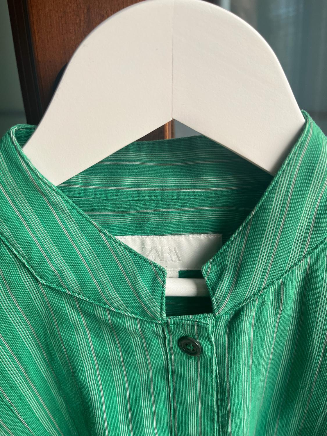 STRIPED OVERSIZE POPLIN SHIRT - Image 3