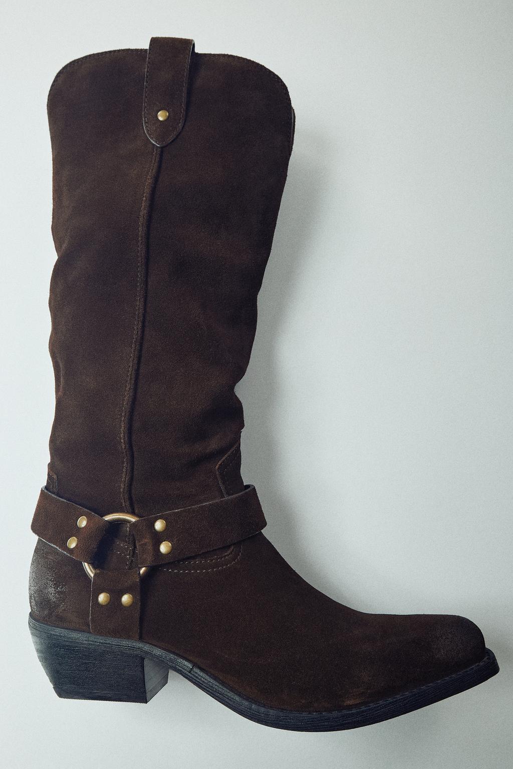 SPLIT SUEDE BOOTS
