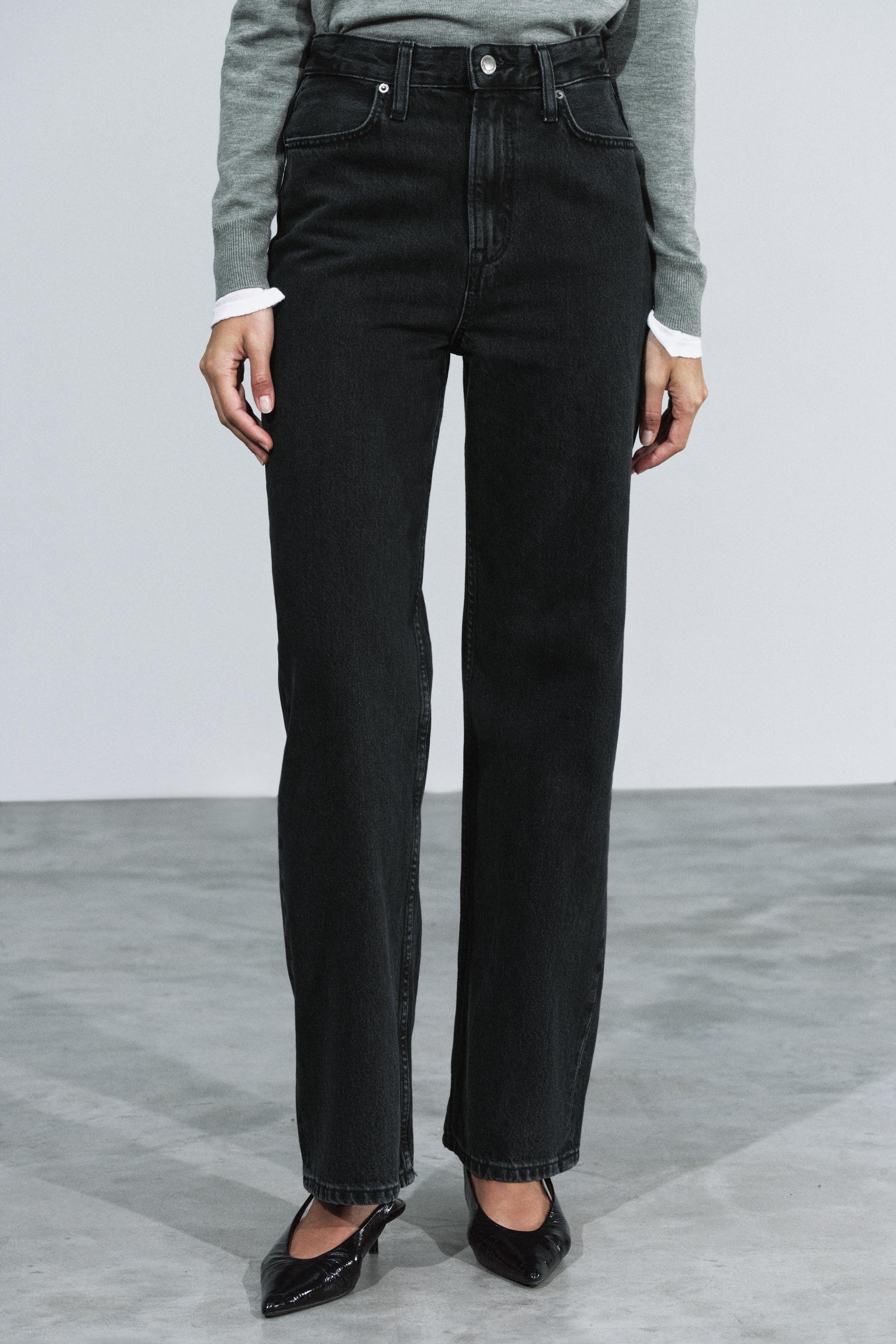 ZW COLLECTION HIGH-RISE STRAIGHT FIT JEANS