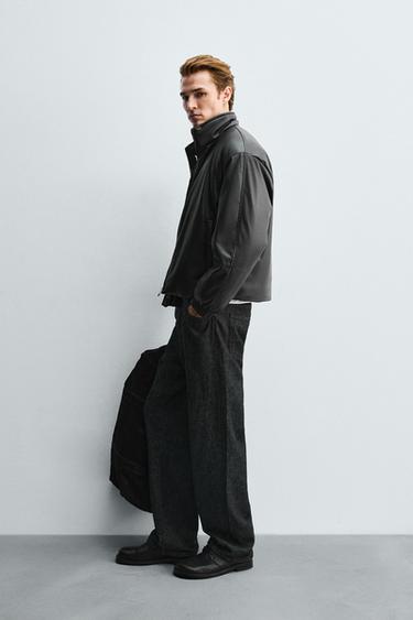 VESTE REMBOURRÉE EN MATIÈRE SYNTHÉTIQUE - Noir de Zara - Image 3