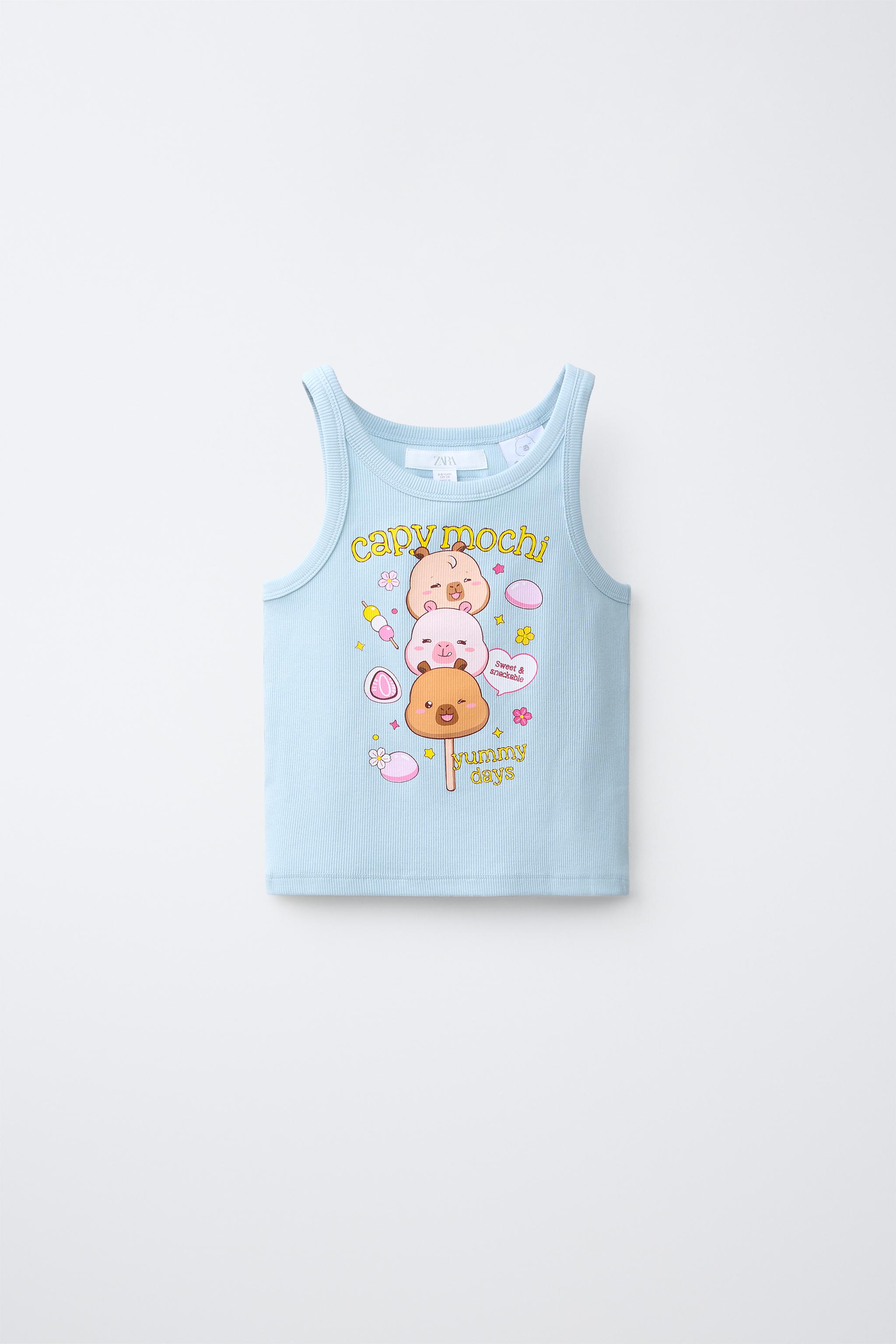 RIB CAPIBARA CAPYFUN © TANK TOP — Pastel blue