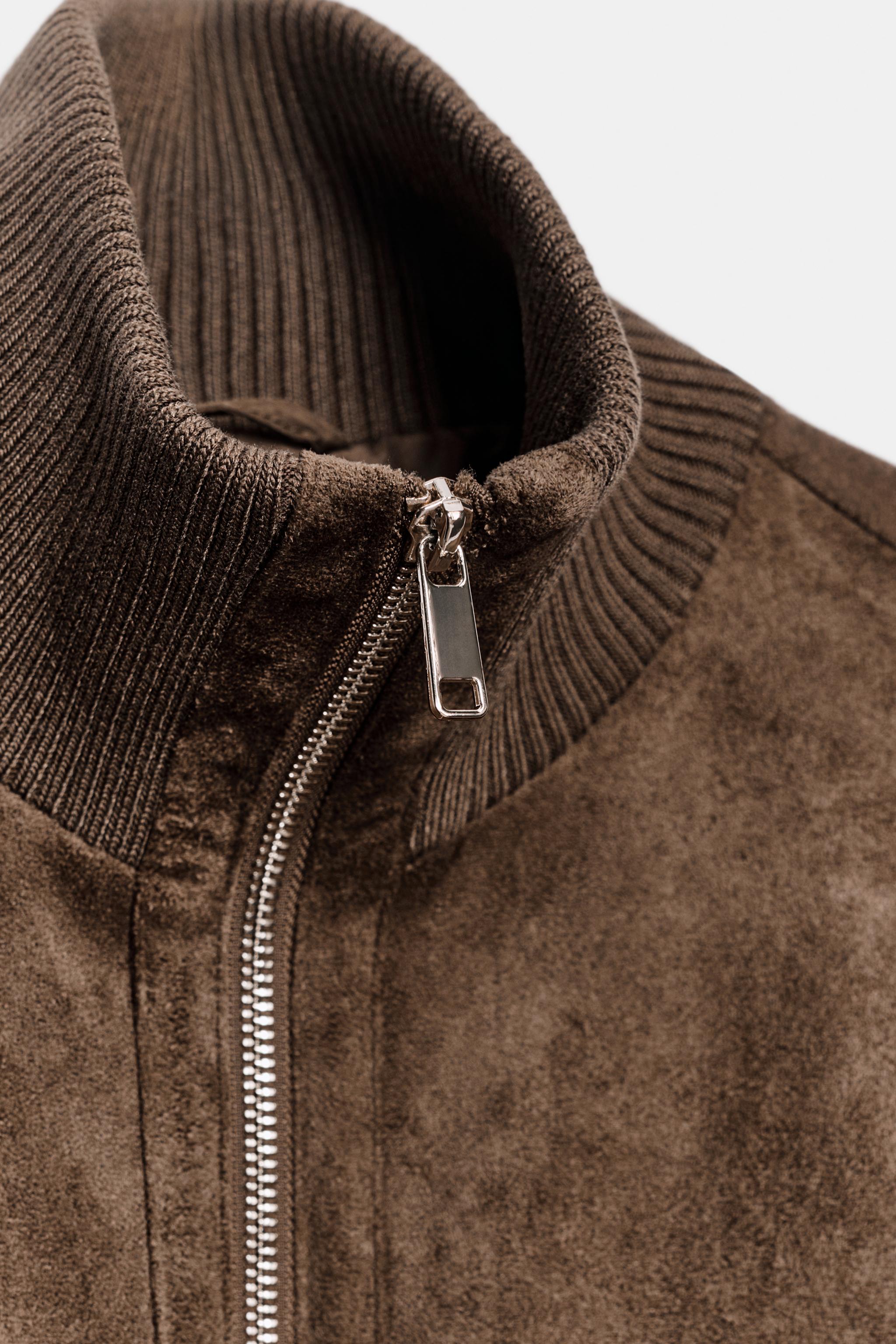 BLOUSON BOMBER EFFET DAIM