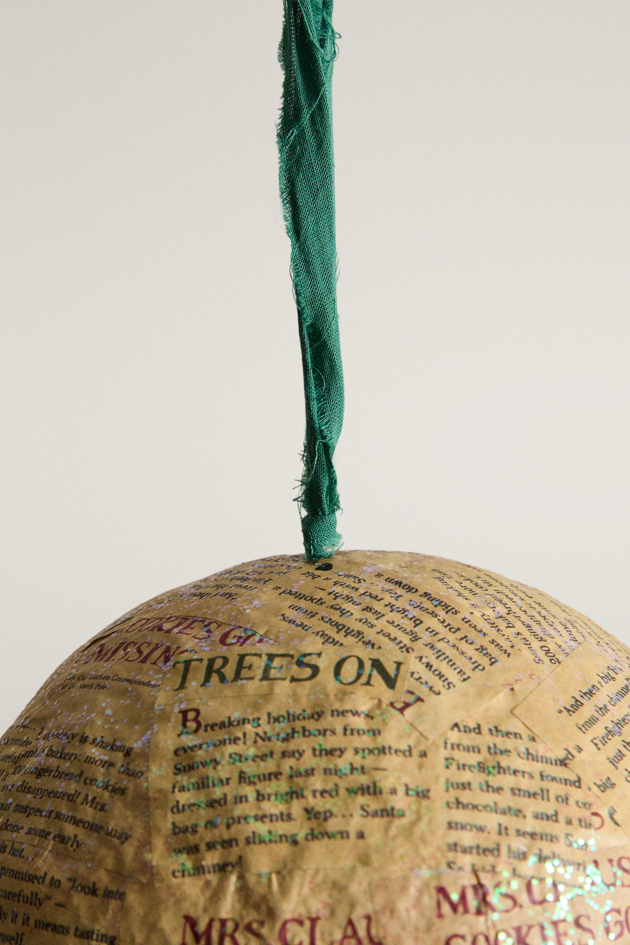Newspaper Paper Christmas Tree Decoration