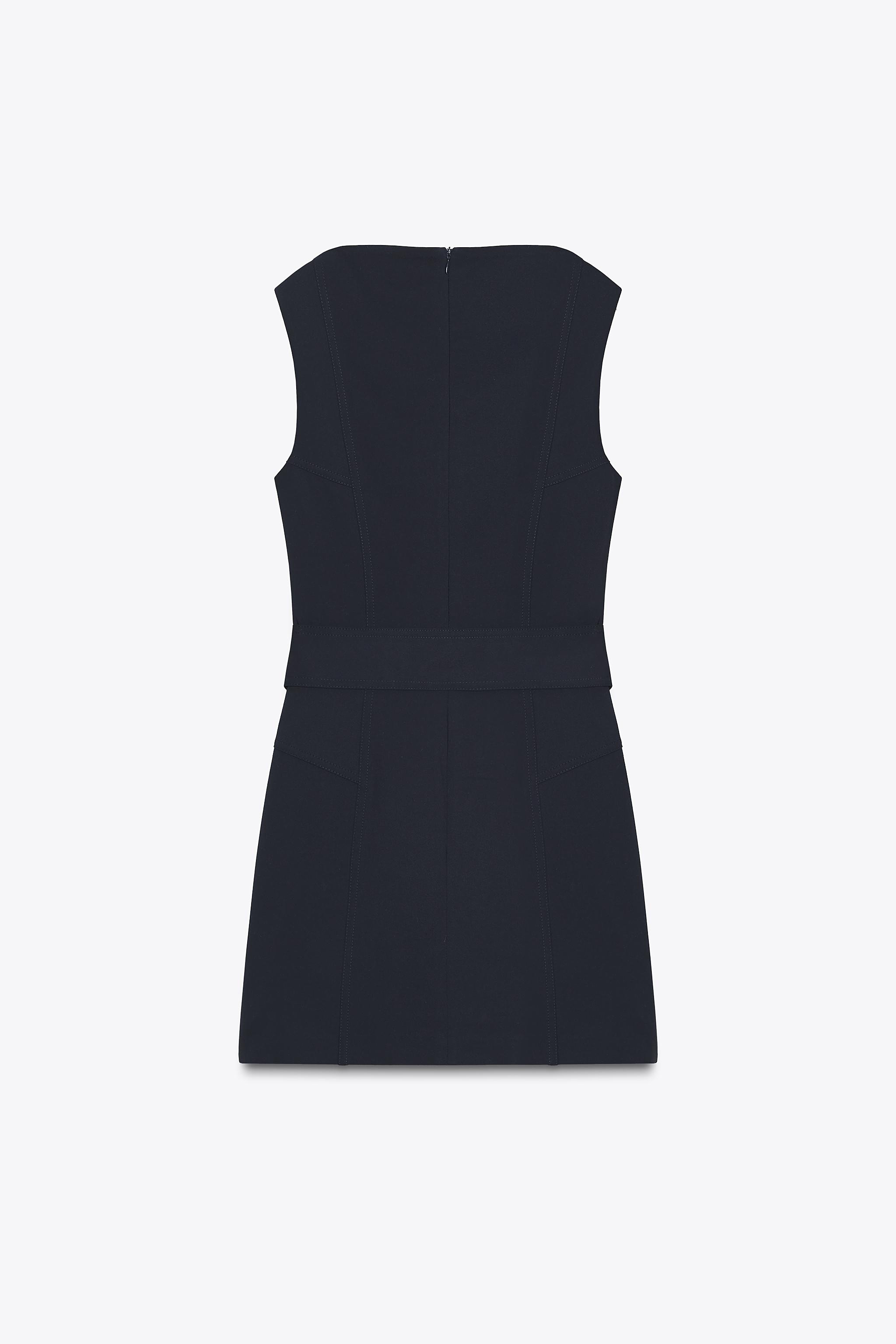 ✨タグ付✨ zara ザラ スカーフ付きショート丈ワンピース S スカーフ付きショート丈ワンピース Sサイズ ZARA - メルカリ