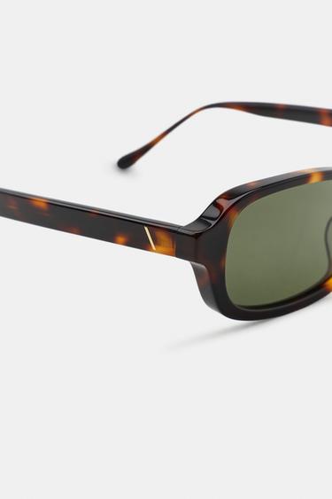 LUNETTES DE SOLEIL RECTANGULAIRES - Marron de Zara - Image 3