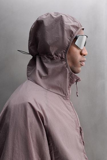 REFLECTIVE WINDBREAKER JACKET - Purple by Zara - Image 4