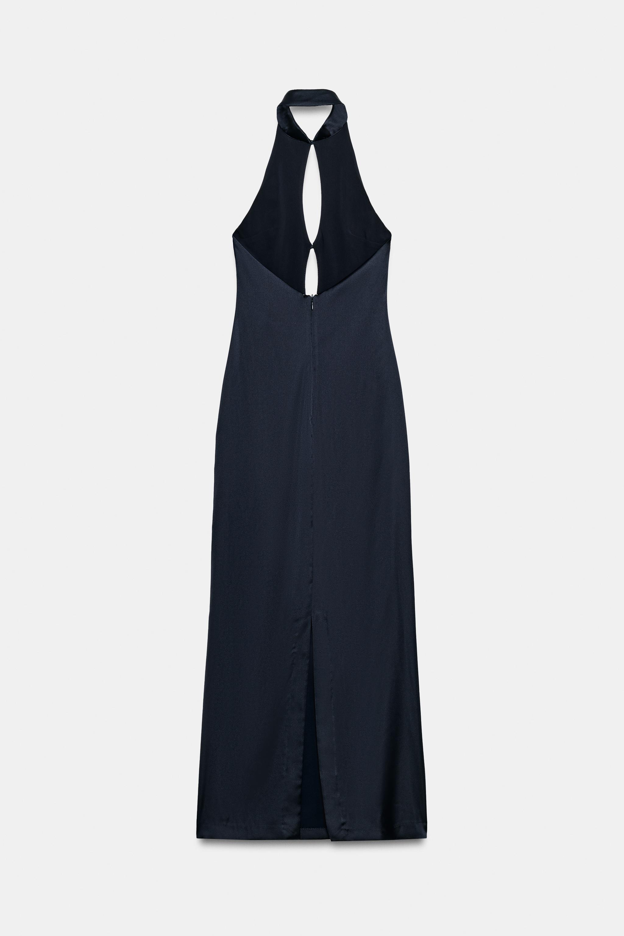 SATIN CUT OUT SLIP DRESS