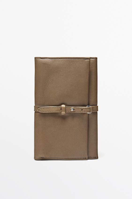 Estuche joyas piel napa - Negro oro de Zara - Imagen 0