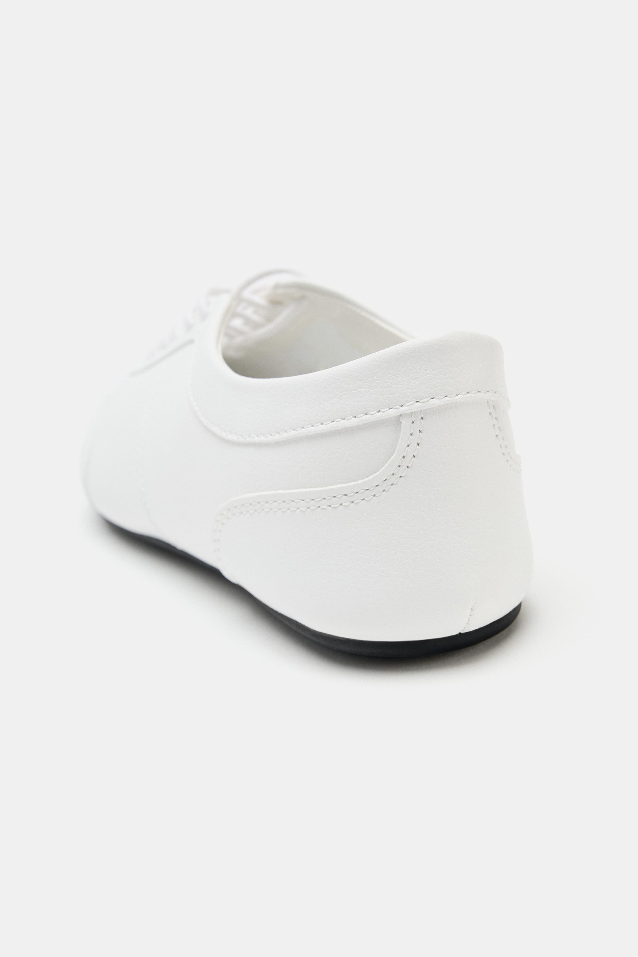 Женские кроссовки Zara BLUCHER SNEAKERS — фото 4