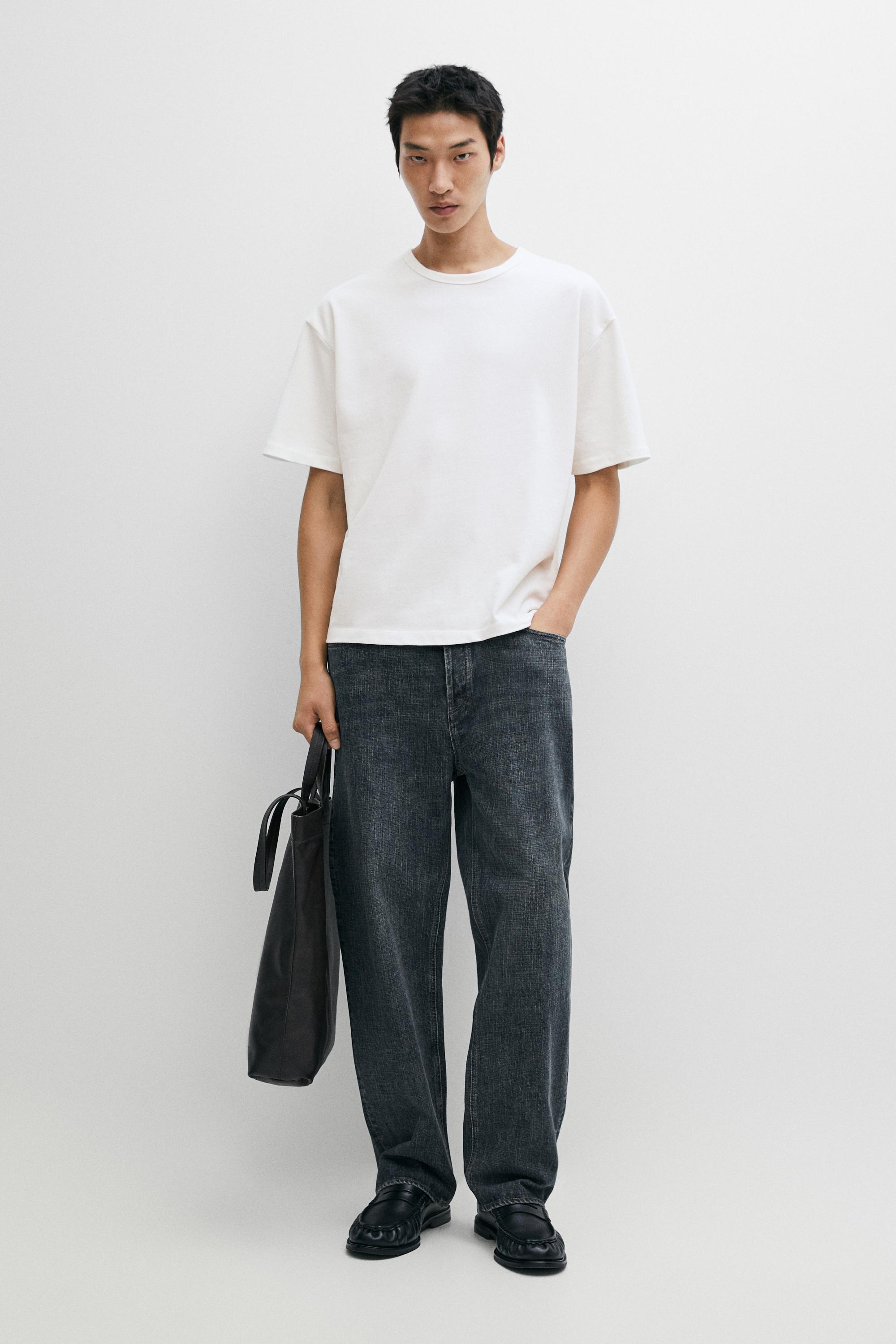 T-shirt boxy manches courtes 100 % coton