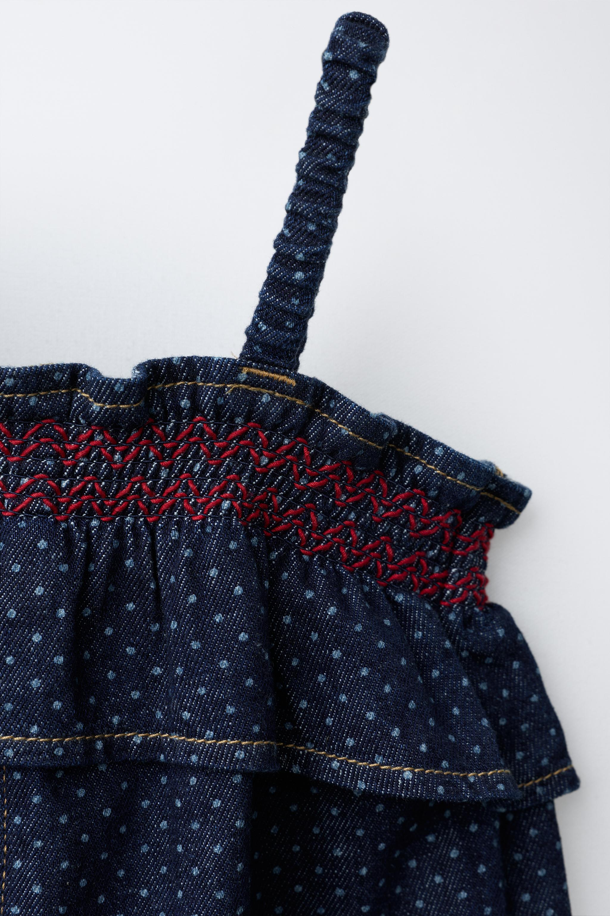 LONG POLKA DOT OVERALLS