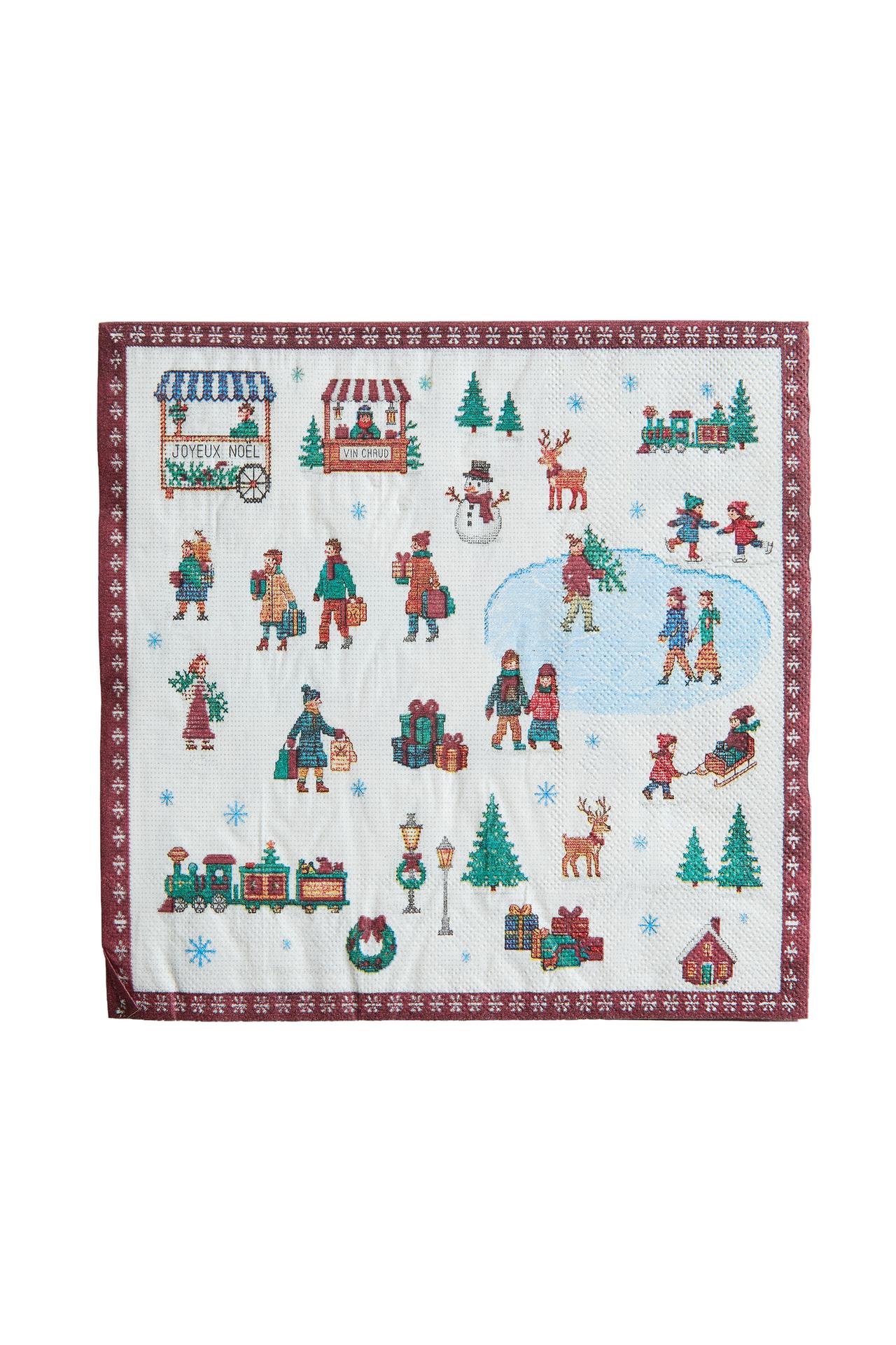 SNOWY VILLAGE PAPER NAPKINS (PACK OF 20)