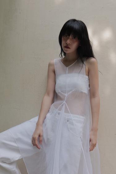 ZW COLLECTION VOLUMINOUS ORGANZA DRESS - White by Zara