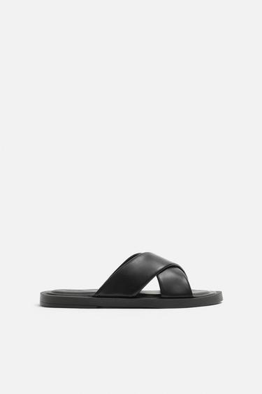CROSSOVER SANDALS - Black by Zara