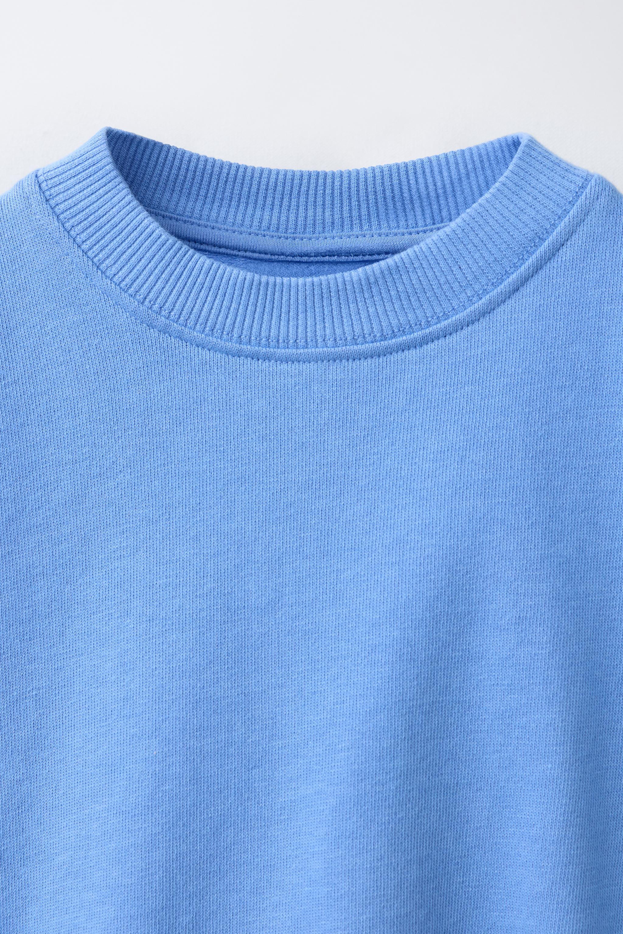 PLAIN OVERLOCK SWEATSHIRT