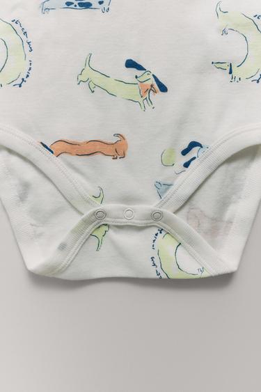 PACK CINCO BODIES PERRITOS - Multicolor de Zara