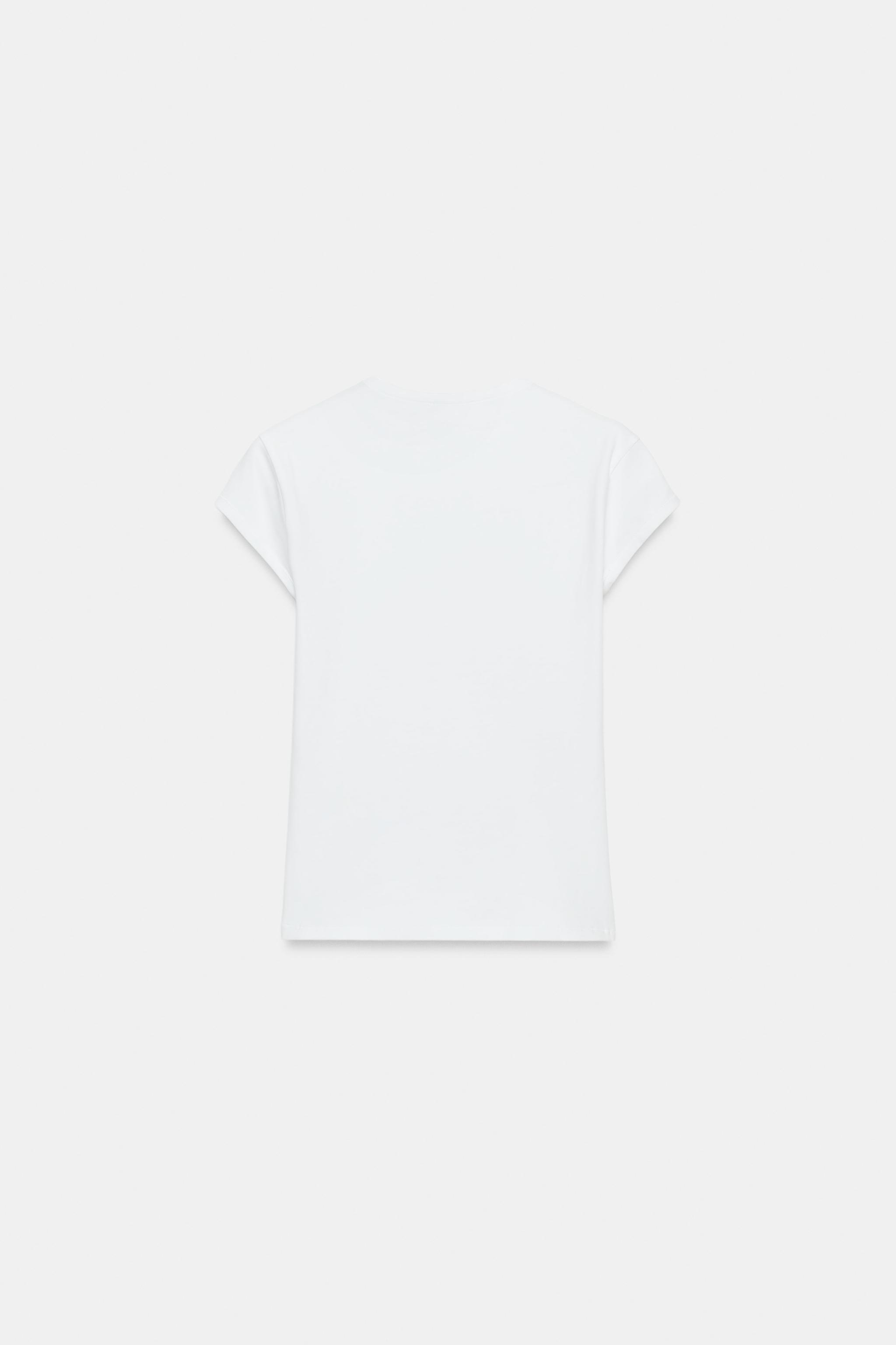 T-SHIRT MOULANT MANCHES COURTES