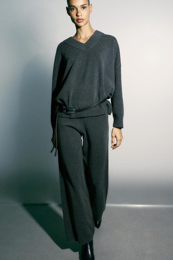OVERSIZE KNIT JUMPER - Mid-grey by Zara - Image 0