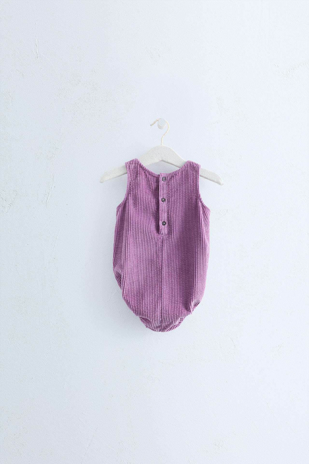 Zara Timeless - SHORT CORDUROY ROMPER — Pink