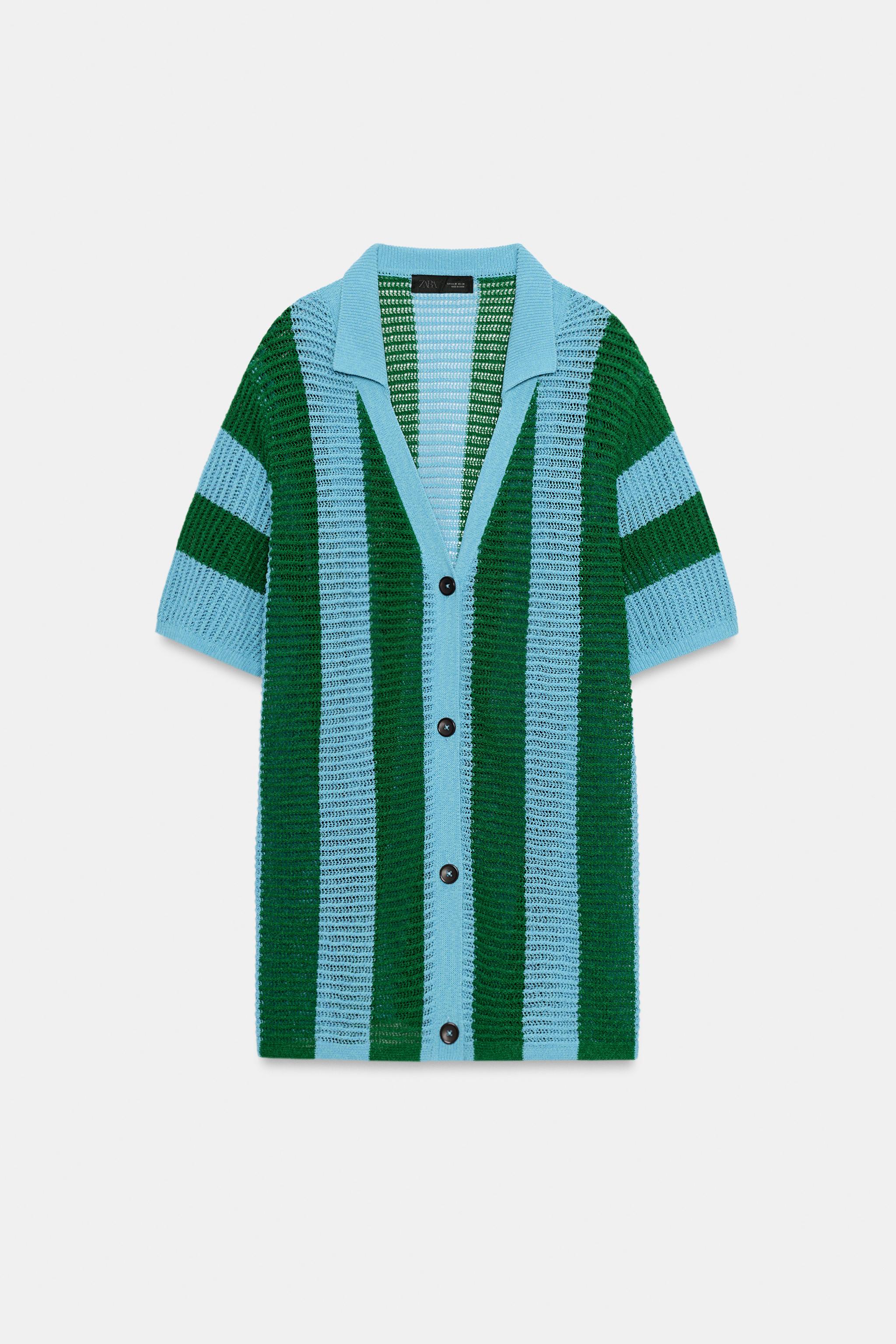 POLO EN MAILLE À RAYURES