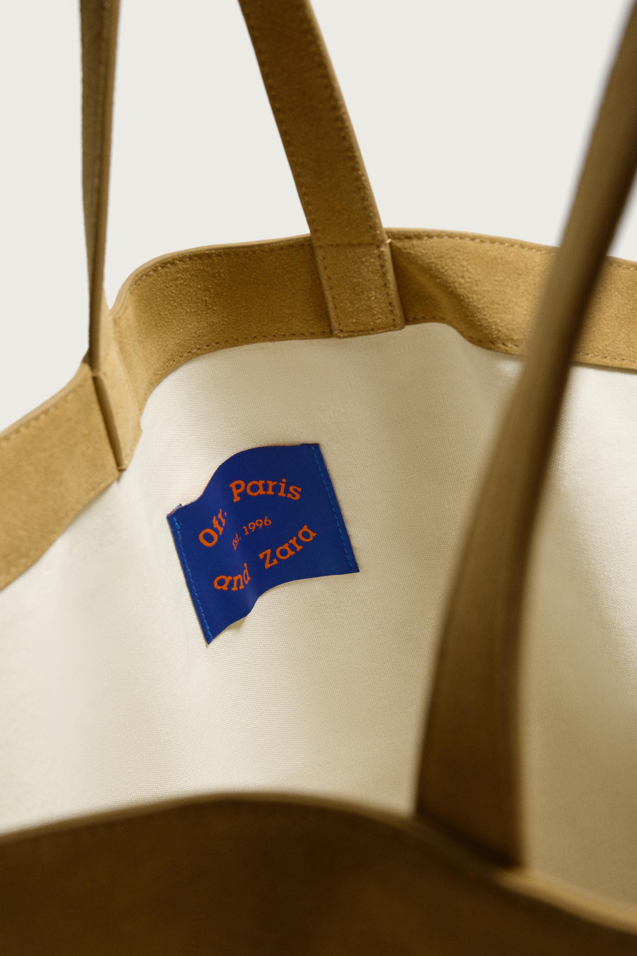 SAC SHOPPER EN CUIR 0FR. PARIS X ZARA