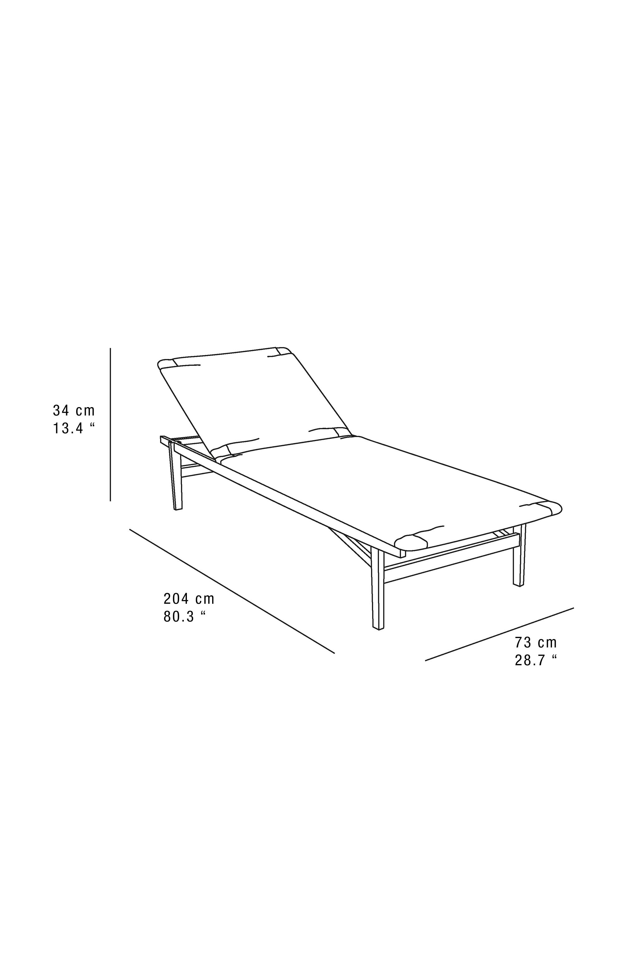 OUTDOOR TEAK LOUNGER