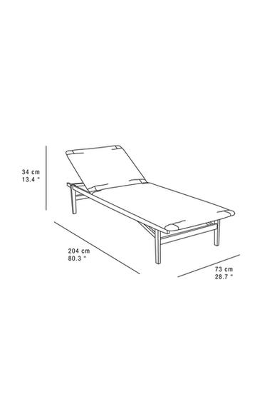 CHAISE LONGUE EXTÉRIEURE TECK - Beige clair de Zara - Image 7