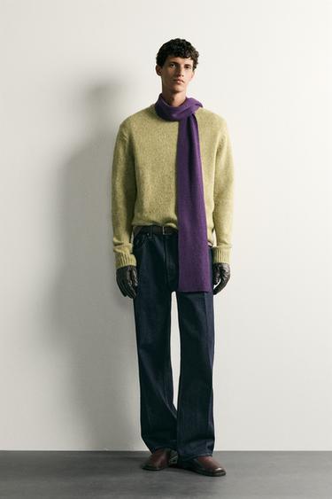 JERSEY RELAXED FIT ESTRUCTURA - Oliva de Zara - Imagen 0