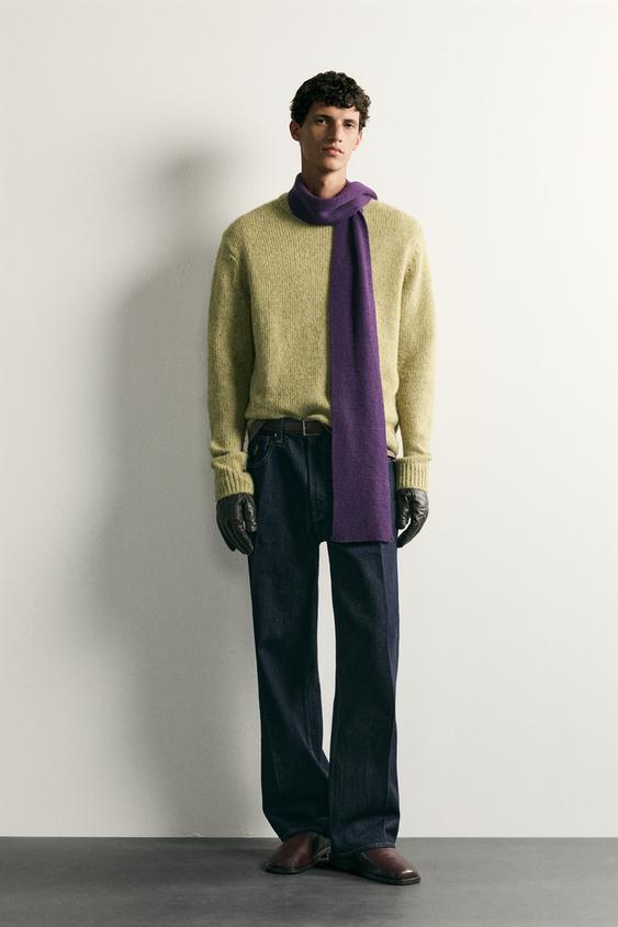 JERSEY RELAXED FIT ESTRUCTURA - Oliva de Zara - Imagen 0