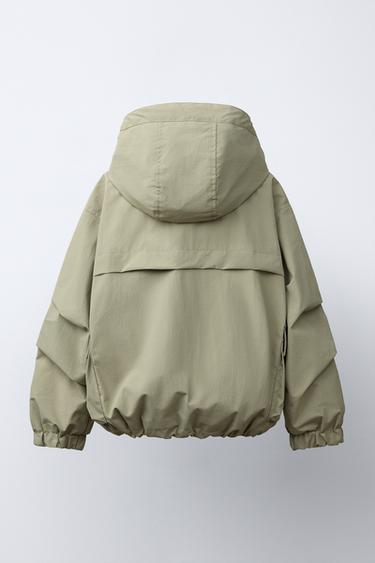 PARKA COURTE À POCHES - Kaki de Zara - Image 3