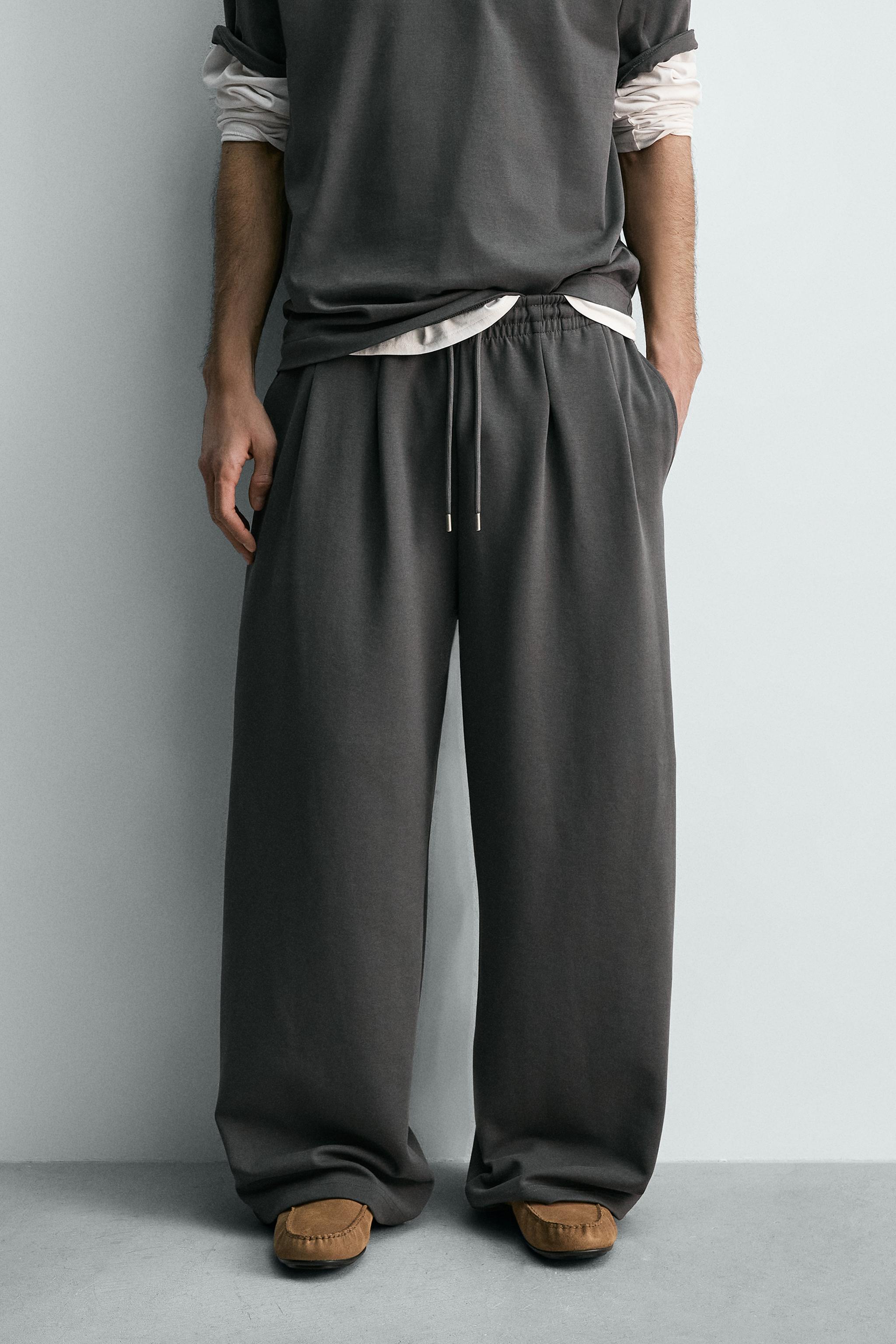 INTERLOCK WIDE FIT JOGGER PANTS
