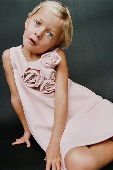 3D FLORAL DRESS - Light pink by Zara