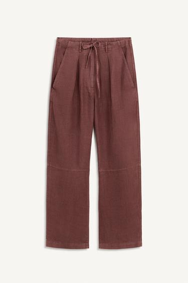 Zara PJM PNT - Dark russet