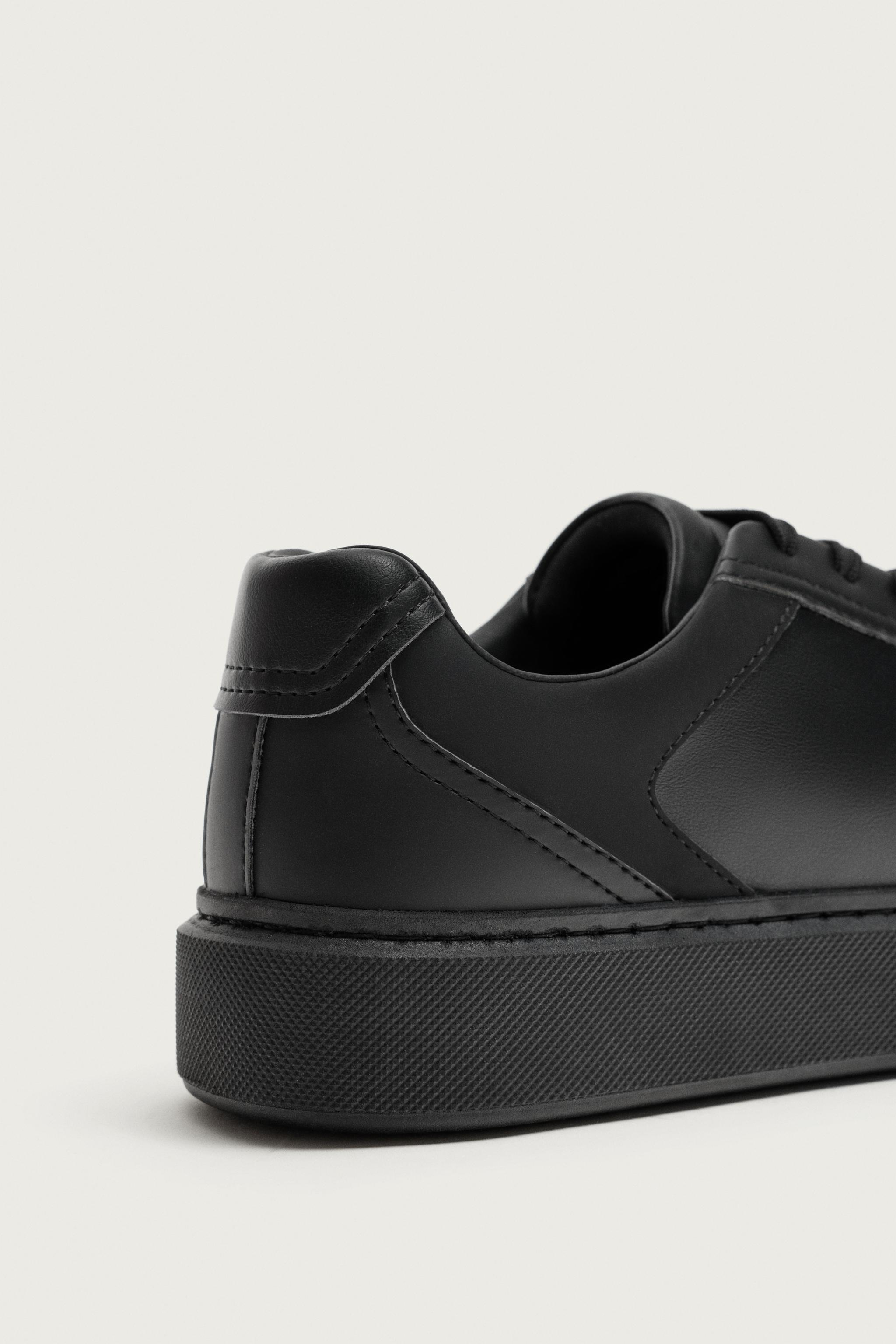 Мужские кроссовки Zara MONOCHROME THICK-SOLED SNEAKERS — фото 6