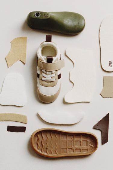 Zara RETRO BAREFOOT SNEAKERS - White