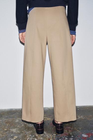 PANTALON CAROTTE ZW COLLECTION - whisky clair de Zara - Image 2