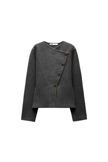 PLAIN KNIT CARDIGAN