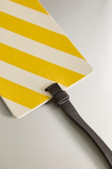 ÉTIQUETTE BAGAGE CUIR - Jaune de Zara - Image 3