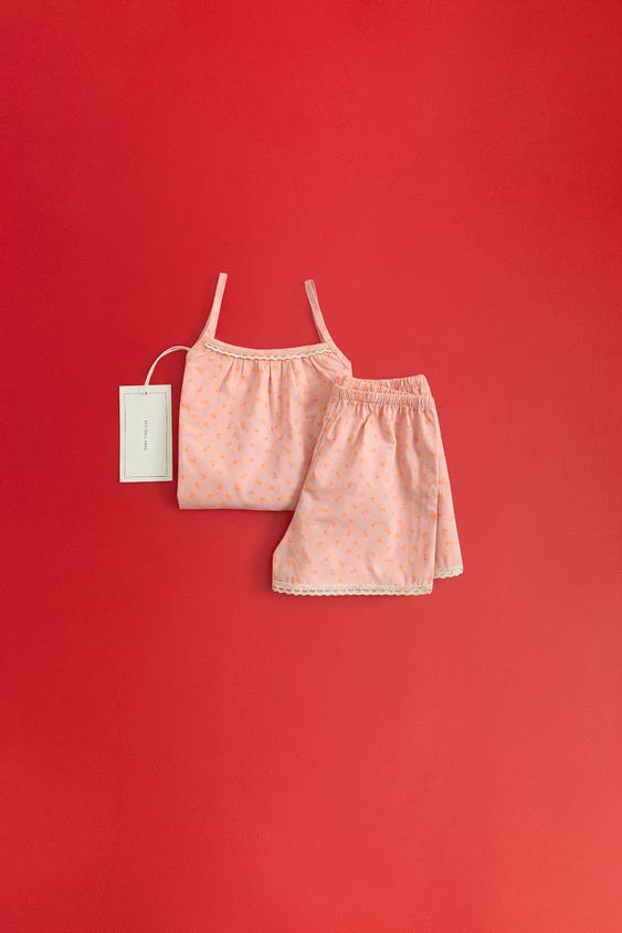ZARA TIMELESS - FLORAL PYJAMAS - Tangerine by Zara - Image 0