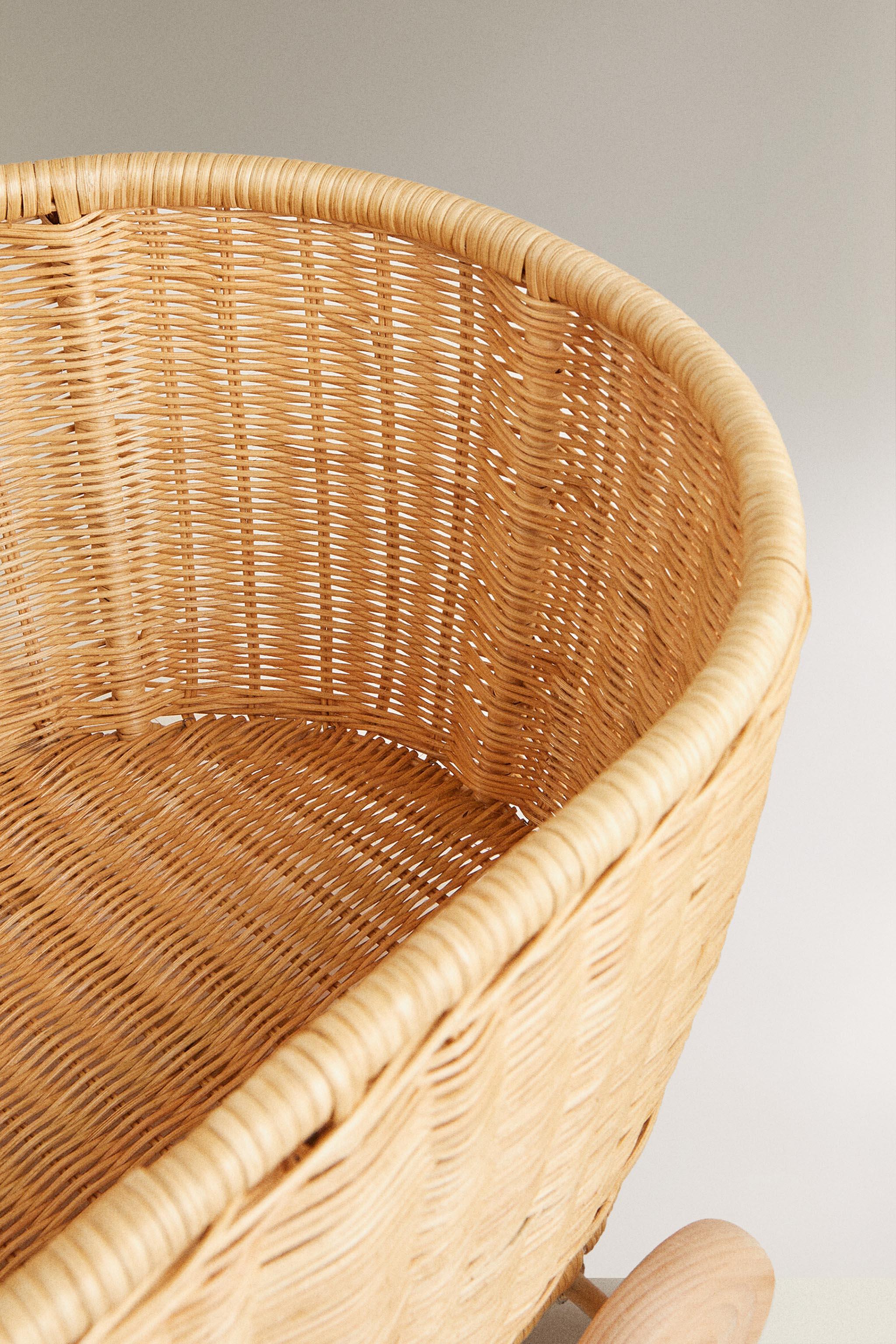 Zara KIDS' RATTAN CART WITH WHEELS — фото 4