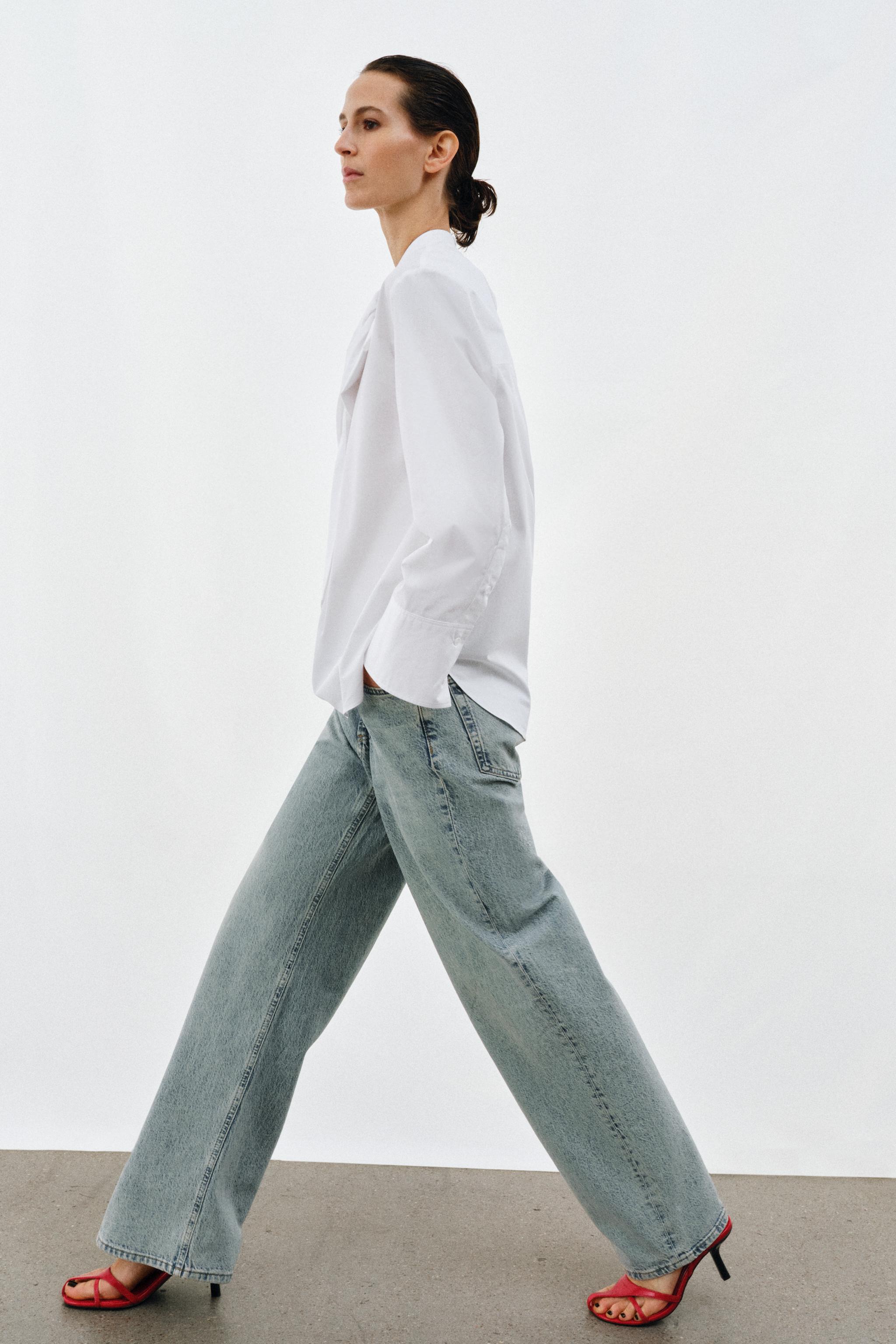 TIED POPLIN SHIRT ZW COLLECTION - White | ZARA Canada