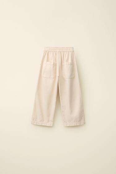 PANTALON DROIT CREATED BY CARAMEL LONDON X ZARA - Écru moyen de Zara
