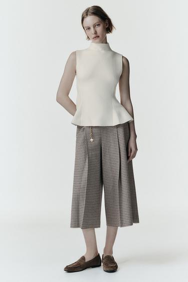 TOP PUNTO PEPLUM - Crudo de Zara - Imagen 0