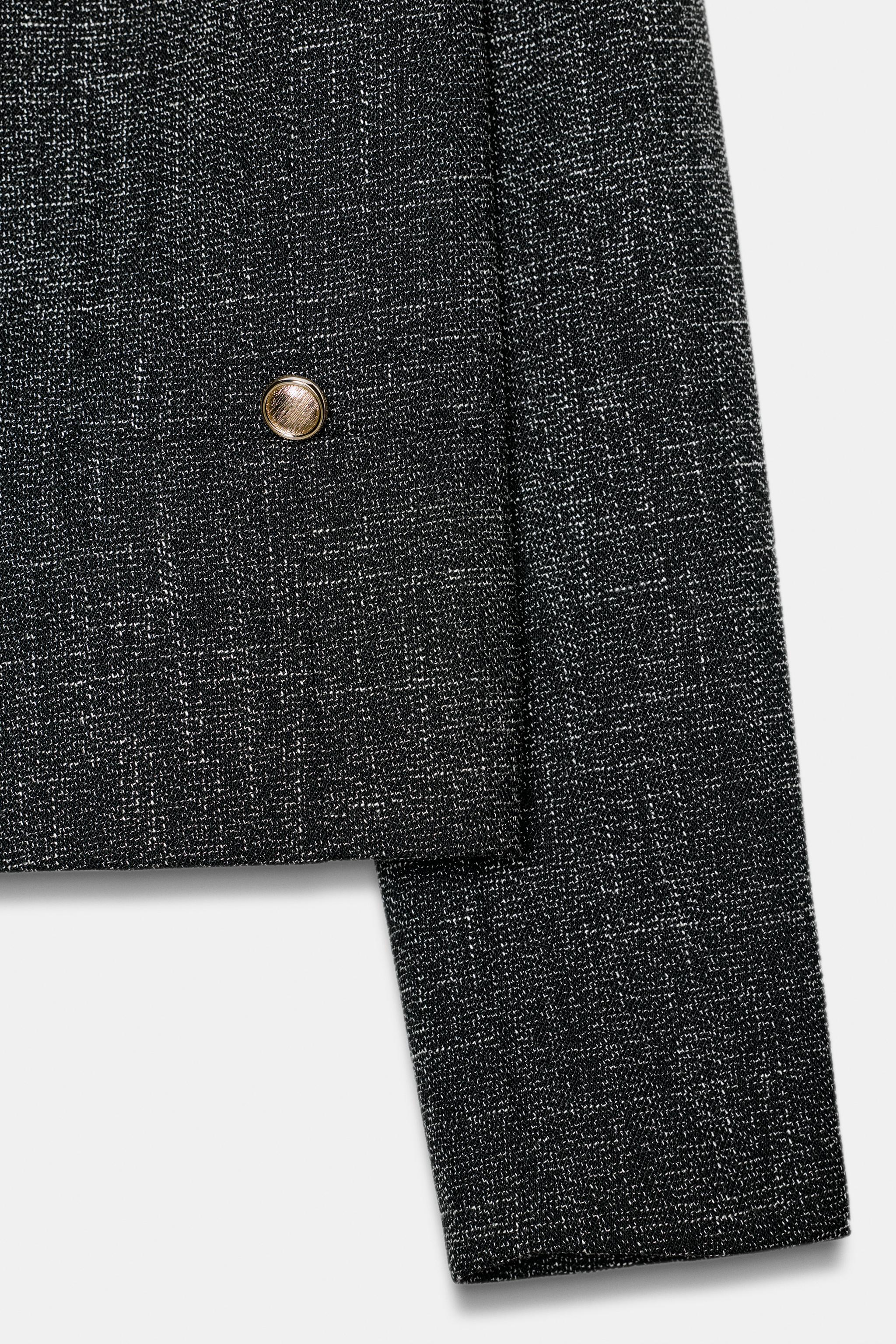 メランジショートブレザー - グレー | ZARA Japan / 日本