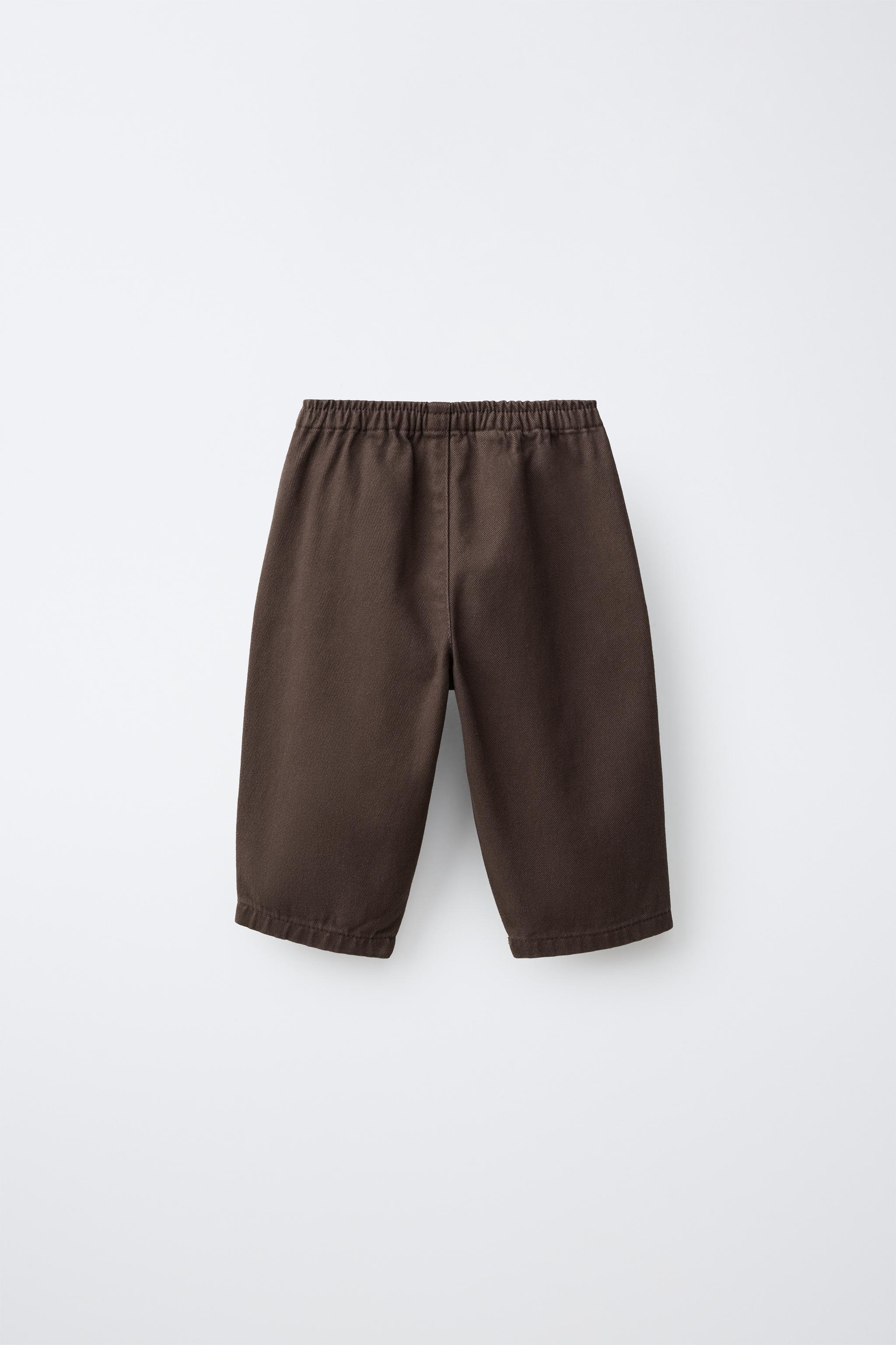 PANTALON EN SERGÉ UNI