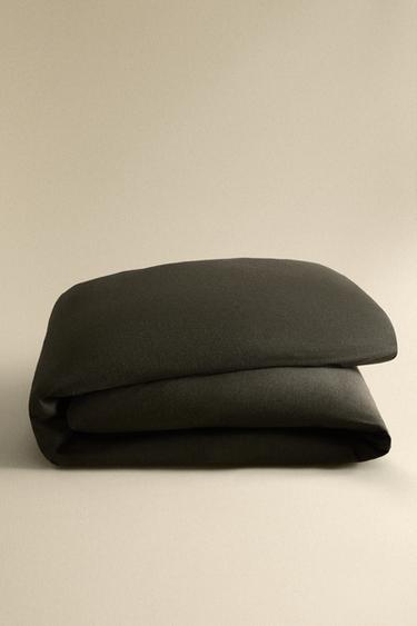 CASHMERE BLEND DUVET COVER - Dark grey by Zara - Image 4